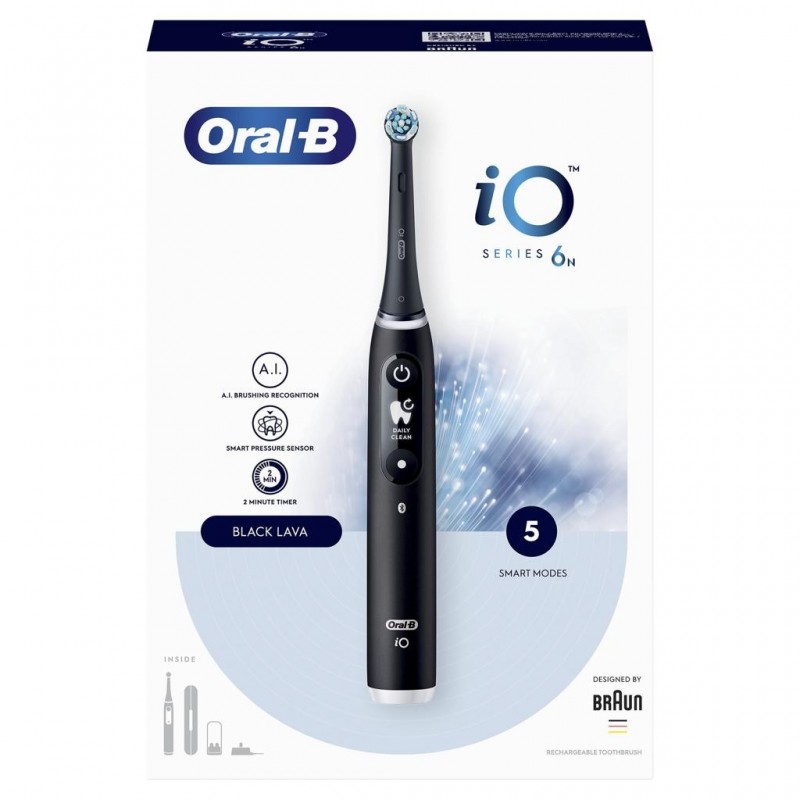 Oral-B IO Serie 6n Spazzolino Elettrico Black Lava Oral-B - 1