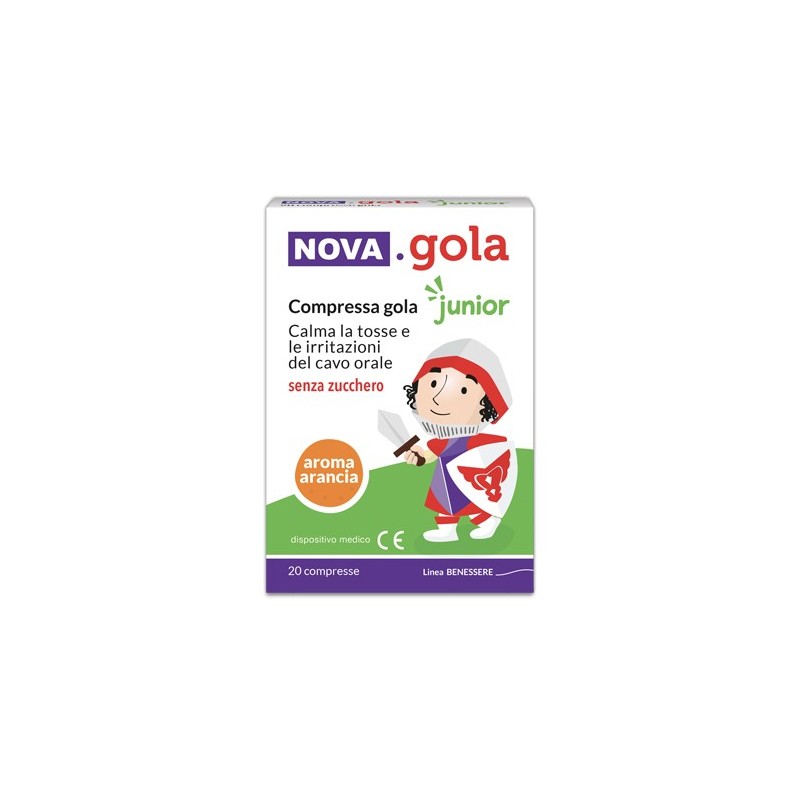 Nova Argentia Nova Gola Junior Arancia 20 Compresse Senza Zucchero Nova Argentia - 1