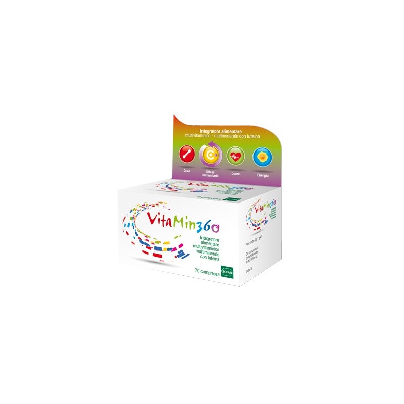 Sofar Vitamin 360 Multivitaminico Multiminerale 70 Compresse Astuccio 93,10 G Sofar - 1