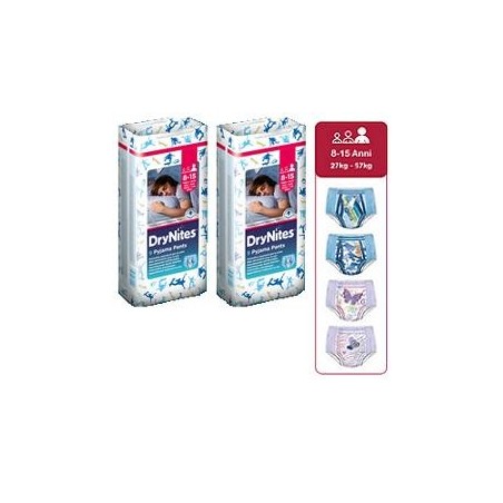 Kimberly Clark Italia Huggies Drynites 8/15 Anni Boy L 27/57kg Pacco Singolo 9 Pezzi Kimberly Clark Italia - 1