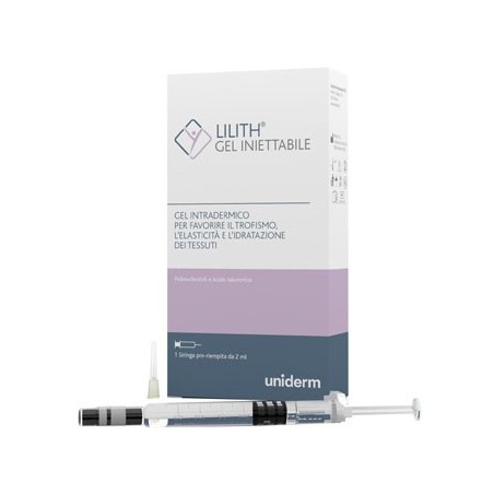 Uniderm Farmaceutici Gel Iniettabile Lilith Siringa Pre-riempita 2 Ml + Ago 30 Gauge 1/2 2 Pezzi Uniderm Farmaceutici - 1