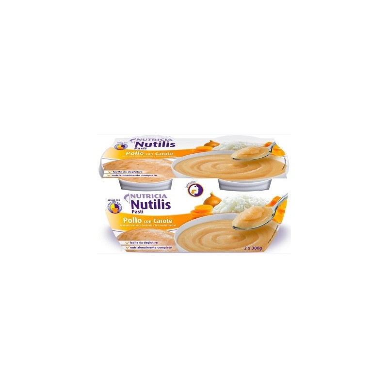 Danone Nutricia Soc. Ben. Nutilis Pasti Pollo Con Carote 2 X 300 G Nutilis - 1