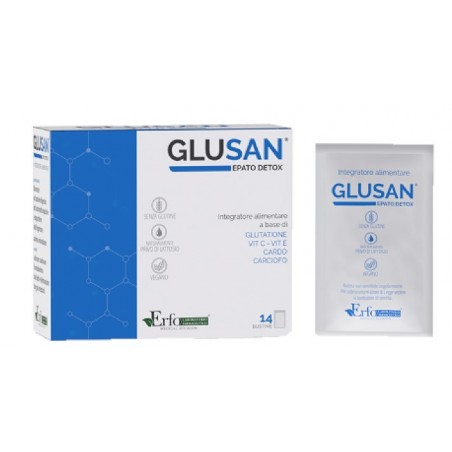 Glusan Integratore Per Funzione Digestiva ed Epatica 14 Bustine Erfo - 1