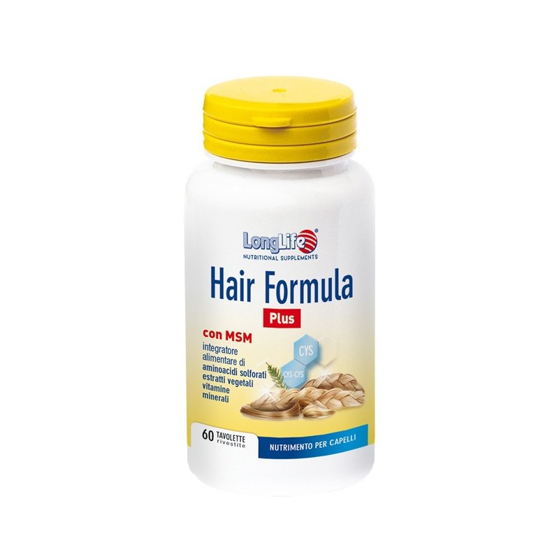 Longlife Hair Formula Plus Integratore Per Capelli 60 Tavolette Longlife - 1