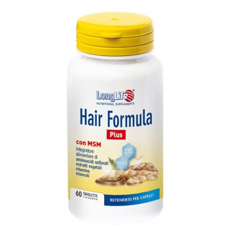 Longlife Hair Formula Plus Integratore Per Capelli 60 Tavolette Longlife - 1