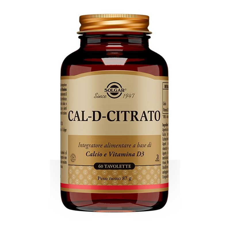 Solgar It. Multinutrient Cal D Citrato 60 Tavolette Solgar - 1