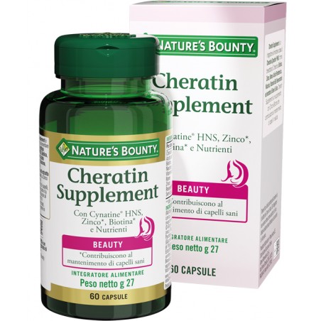 Nature's Bounty Cheratin Supplement 60 Capsule - Integratori per pelle, capelli e unghie - 945184669 - Nature's Bounty - € 32,48