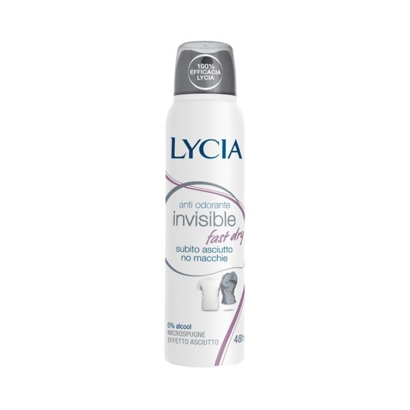 Lycia Deodorante Spray Invisible Fast Dry 150 Ml Lycia - 1