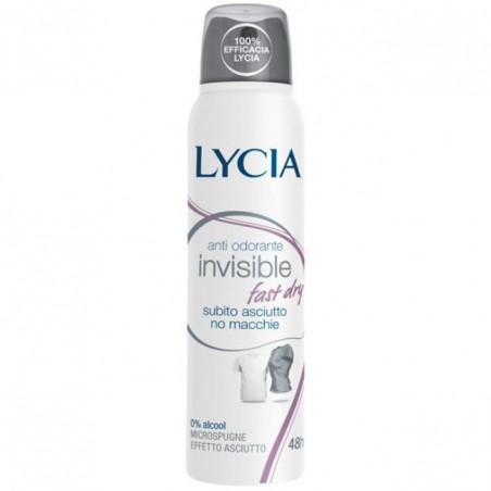 Lycia Deodorante Spray Invisible Fast Dry 150 Ml Lycia - 1