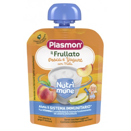 Plasmon Nutri-mune Pesca/yogurt Con Mela 85 G Plasmon - 1