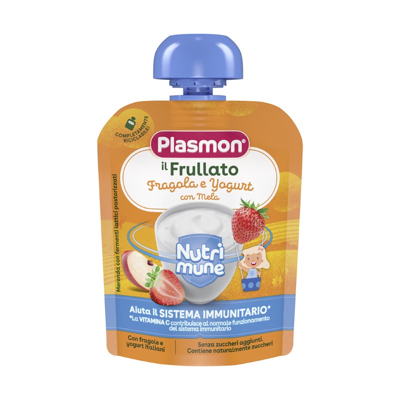 Plasmon Nutri-mune Fragola/yogurt Con Mela 85 G Plasmon - 1