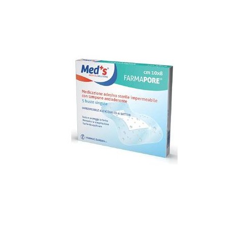 Farmac-zabban Meds Pore Medicazione In Poliuretano Adesiva Impermeabile 10x8cm 5 Pezzi Farmac-Zabban - 1