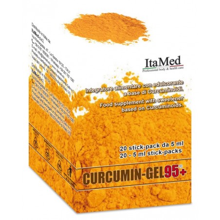 Itamed Curcumin Gel 95+ 20 Bustine Stick Pack Monodose Da 5 Ml Aroma Lampone Itamed - 1