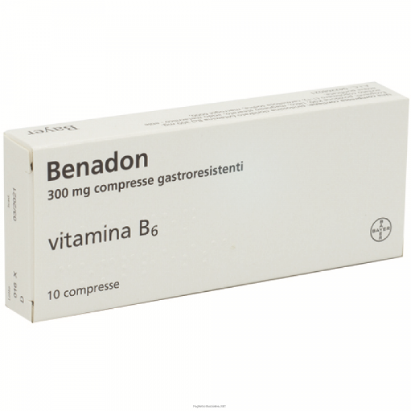 Benadon 300 mg Vitamina B6 - 10 Compresse Medifarm - 1