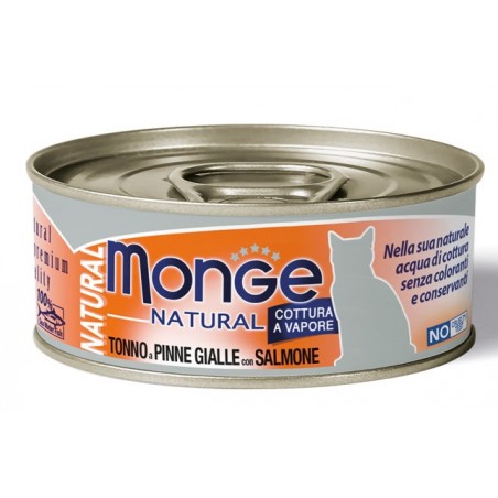 Monge & C. Monge Natural Quality Gatto Monge Natural Tonno Del Pacifico Con Salmone 80 G Monge & C. - 1