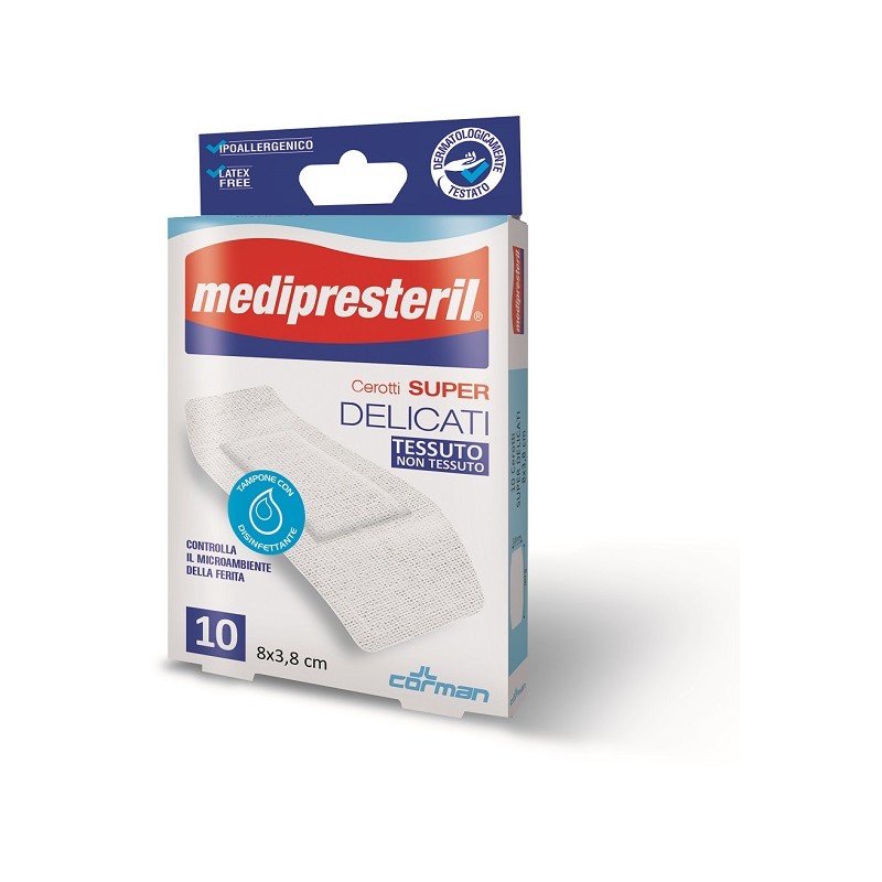 Corman Medipresteril Cerotti Delicati Super 8 X 3,8 10 Pezzi Corman - 1