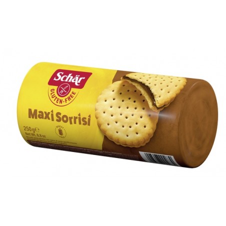 Dr. Schar Schar Maxi Sorrisi Biscotti Con Crema Al Cacao 250 G Dr. Schar - 1