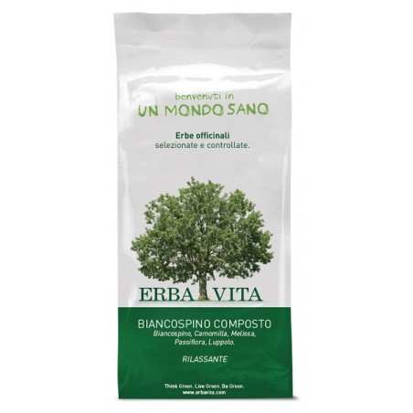 Erba Vita Italia Biancospino Composto Tisana 100 G Erba Vita Italia - 1