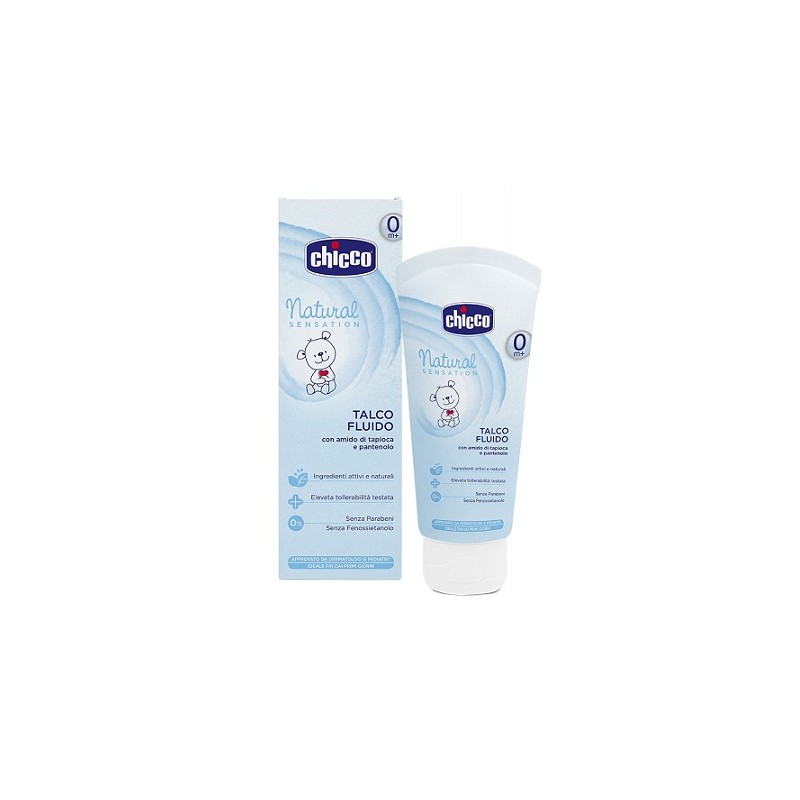 Chicco Talco Fluido Natural Sensation 100 Ml Chicco - 1