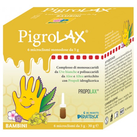 Pediatrica Microclisma Pigrolax Bambini 6 X 5 G - Farmaci per stitichezza e lassativi - 981498367 - Pediatrica - € 9,13
