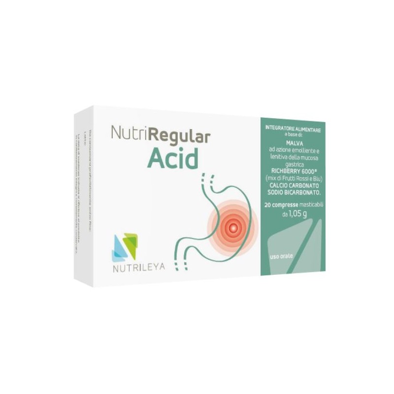 Nutrileya Nutriregular Acid 20 Compresse Masticabili Nutrileya - 1