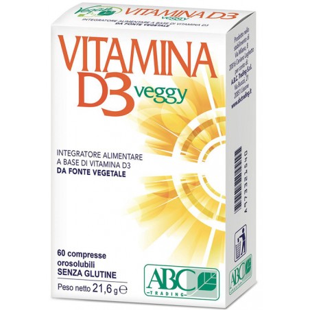 A. B. C. Trading Vitamina D3 Veggy 60 Compresse Orosolubili A. B. C. Trading - 1