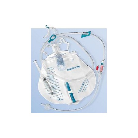 Teleflex Medical Catetere In Silicone Scanalato Profilcath Preconnesso Ch18 Lunghezza 40cm + Sacca Di Drenaggio Da 2000ml Gradua