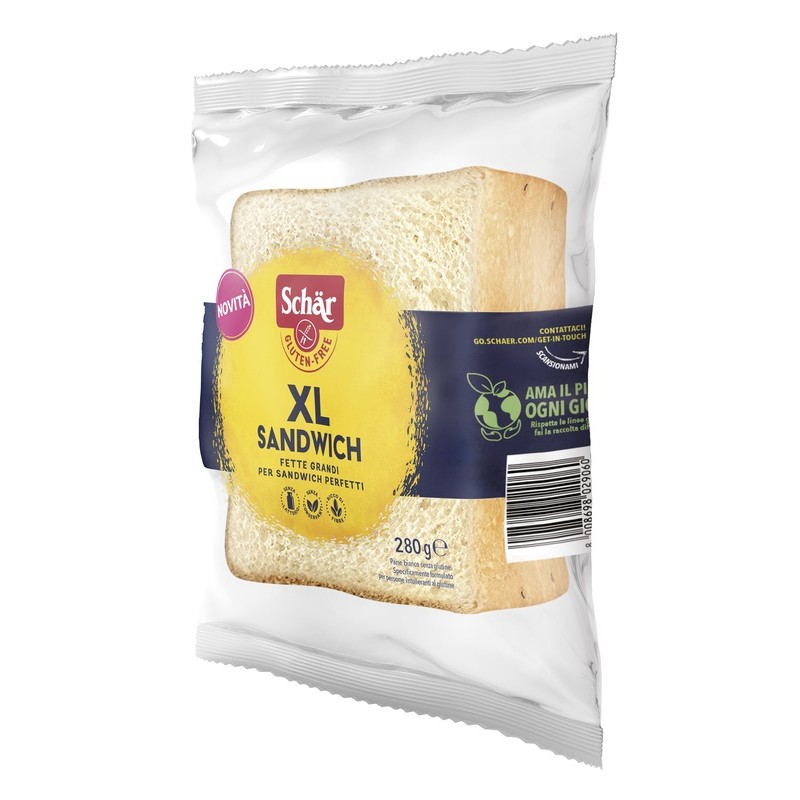 Dr. Schar Schar Xl Sandwich Pane Bianco Senza Lattosio 280 G Dr. Schar - 1