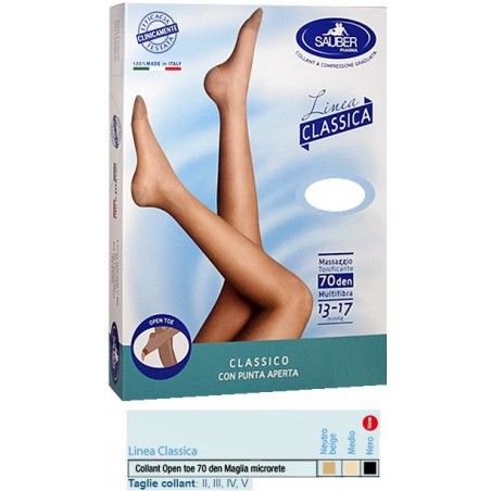 Desa Pharma Sauber Collant Open Toe Maglia Microrete 70 Den Colore Medio 3 Linea Classica Desa Pharma - 1