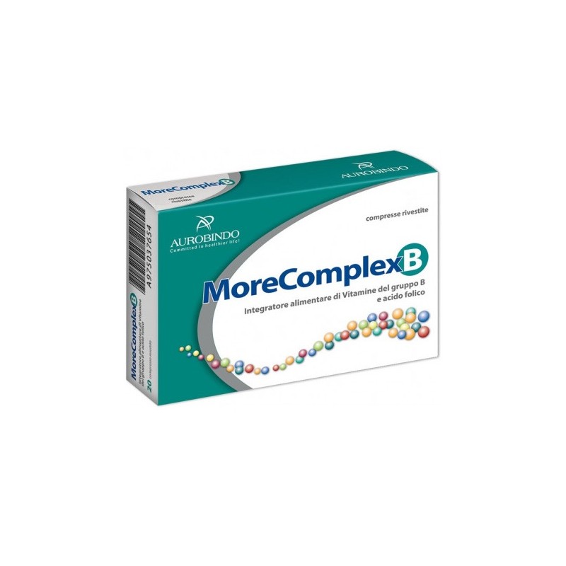 MoreComplex B Vitamine Gruppo B Energia e Benessere 40 Compresse Aurobindo Pharma Italia - 1