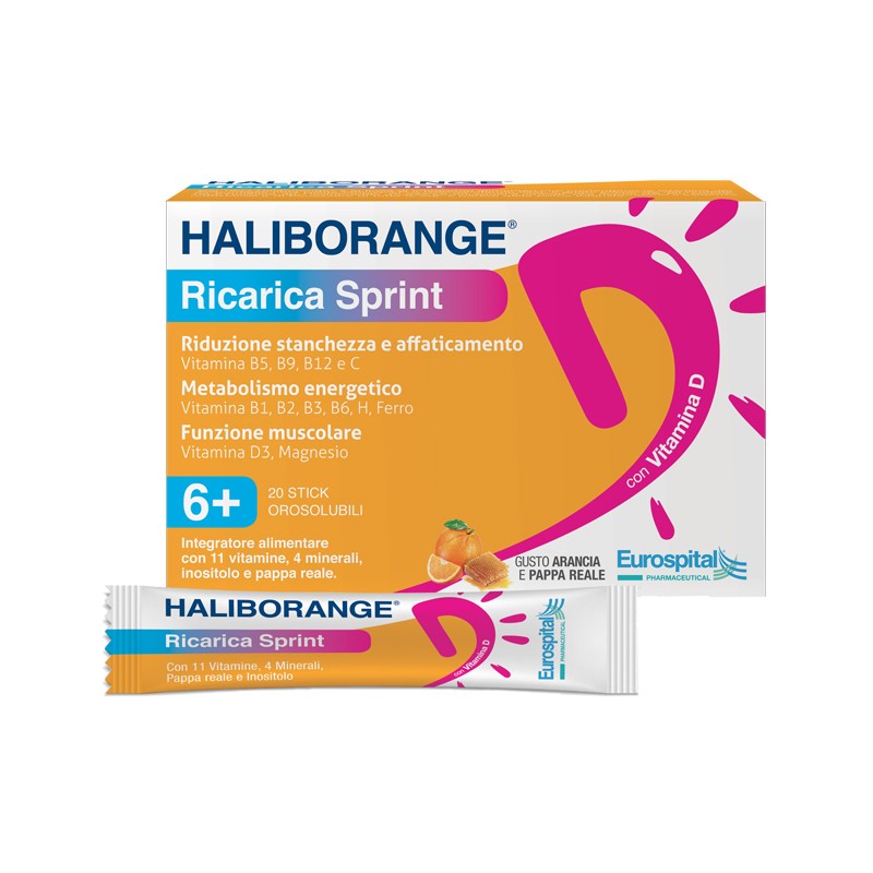 Eurospital Haliborange Ricarica Sprint 20 Stick Pack 2 G Eurospital - 1