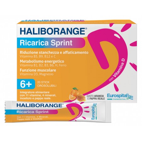 Eurospital Haliborange Ricarica Sprint 20 Stick Pack 2 G Eurospital - 1