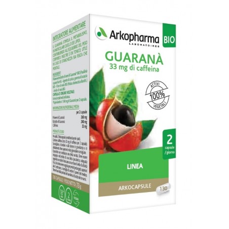 Arkofarm Arko Capsule Guarana' Bio 130 Capsule Arkofarm - 1