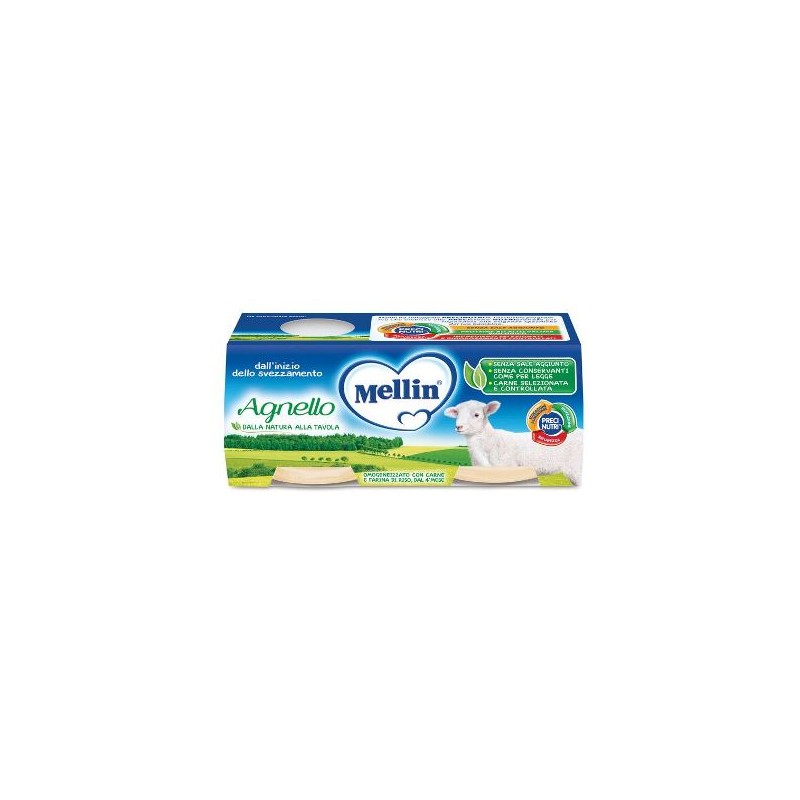 Danone Nutricia Soc. Ben. Mellin Omogeneizzato Agnello 2 X 120 G Danone Nutricia Soc. Ben. - 1