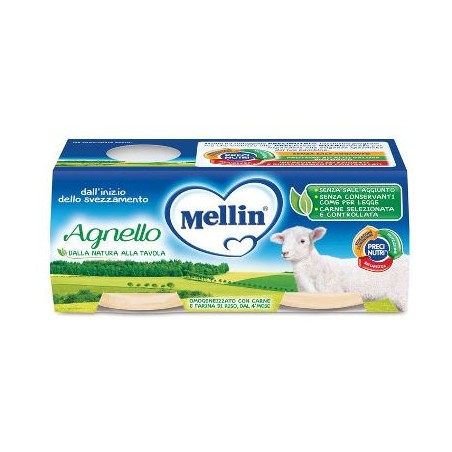 Danone Nutricia Soc. Ben. Mellin Omogeneizzato Agnello 2 X 120 G Danone Nutricia Soc. Ben. - 1