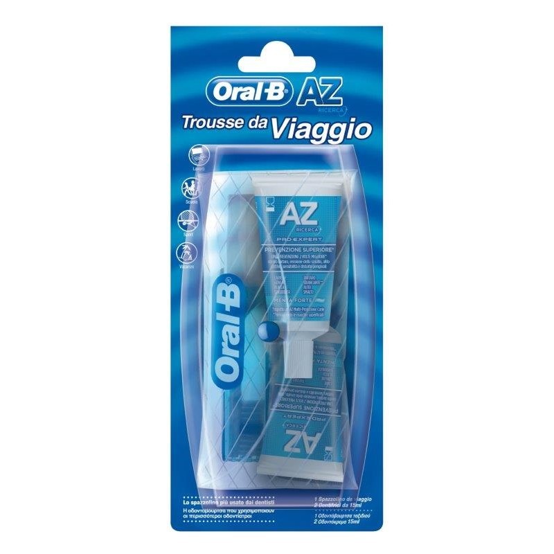 Procter & Gamble Oralb Trousse Da Viaggio Spazzolino + 2 Dentifrici 15ml Procter & Gamble - 1