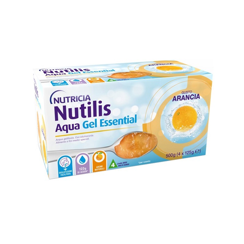 Danone Nutricia Soc. Ben. Nutilis Aqua Gel Arancia 4 Pezzi Da 125 G Danone Nutricia Soc. Ben. - 1