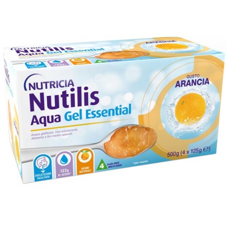 Danone Nutricia Soc. Ben. Nutilis Aqua Gel Arancia 4 Pezzi Da 125 G Danone Nutricia Soc. Ben. - 1