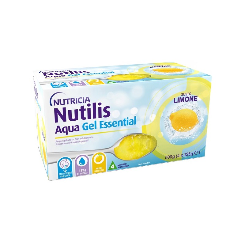 Danone Nutricia Soc. Ben. Nutilis Aqua Gel Limone 4 Pezzi Da 125 G Danone Nutricia Soc. Ben. - 1