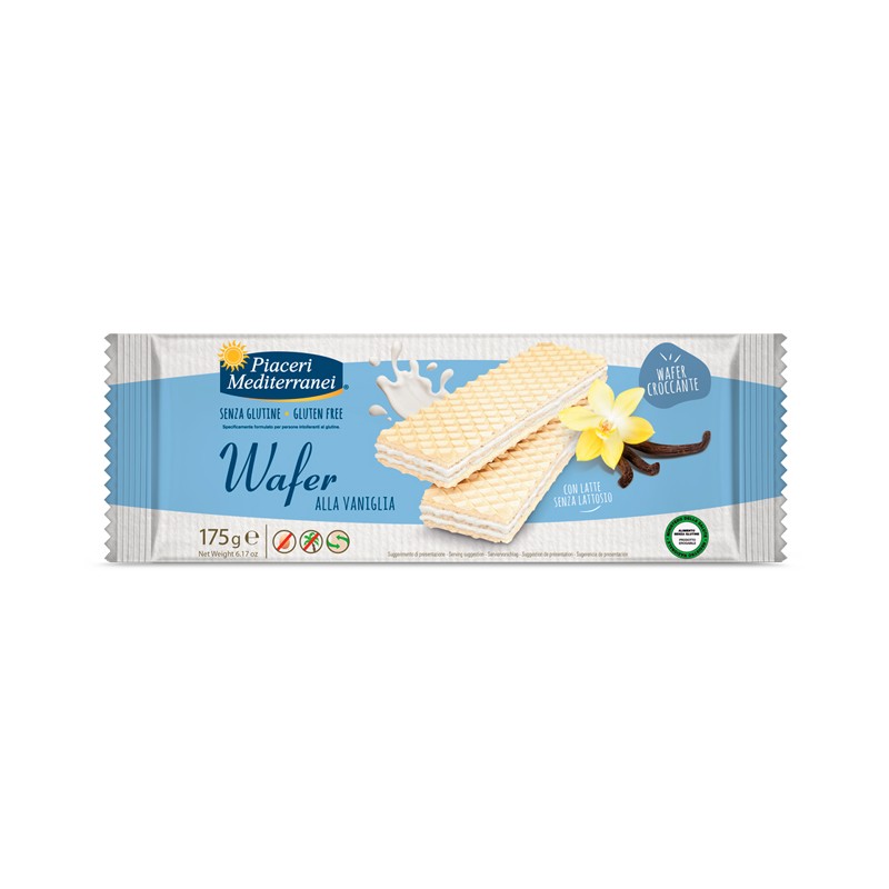 Eurospital Piaceri Mediterranei Wafer Vaniglia 175 G Eurospital - 1