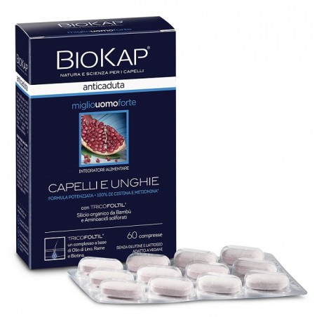 Bios Line Biokap Anticaduta Miglio Uomo Forte Con Tricofoltil 60 Compresse Bios Line - 1