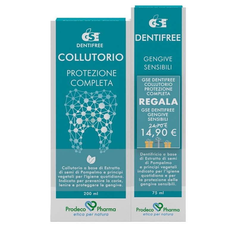 Prodeco Pharma Gse Dentifree Collutorio Regala Gengive Sensibili 200 Ml + 75 Ml Prodeco Pharma - 1