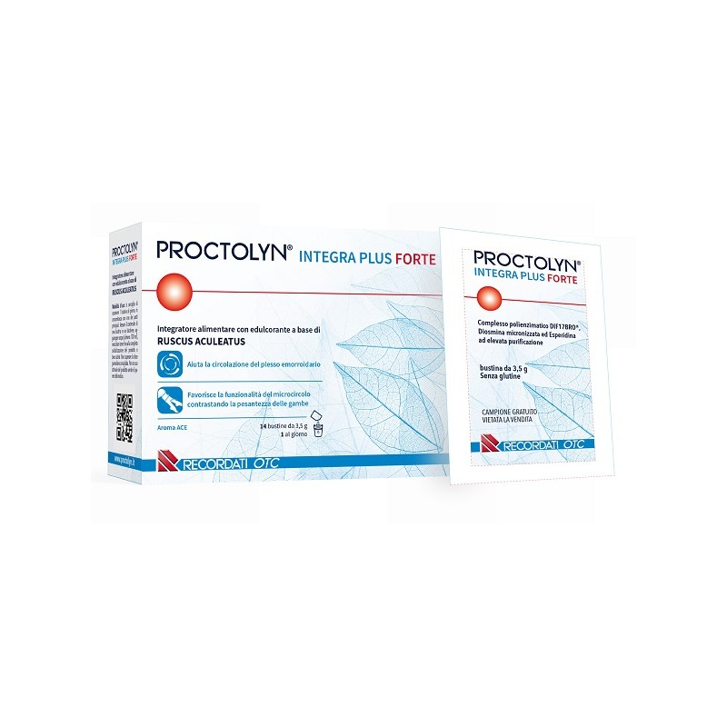 Recordati Proctolyn Integra Plus Forte 14 Bustine - Rimedi vari - 985496773 - Recordati - € 17,31