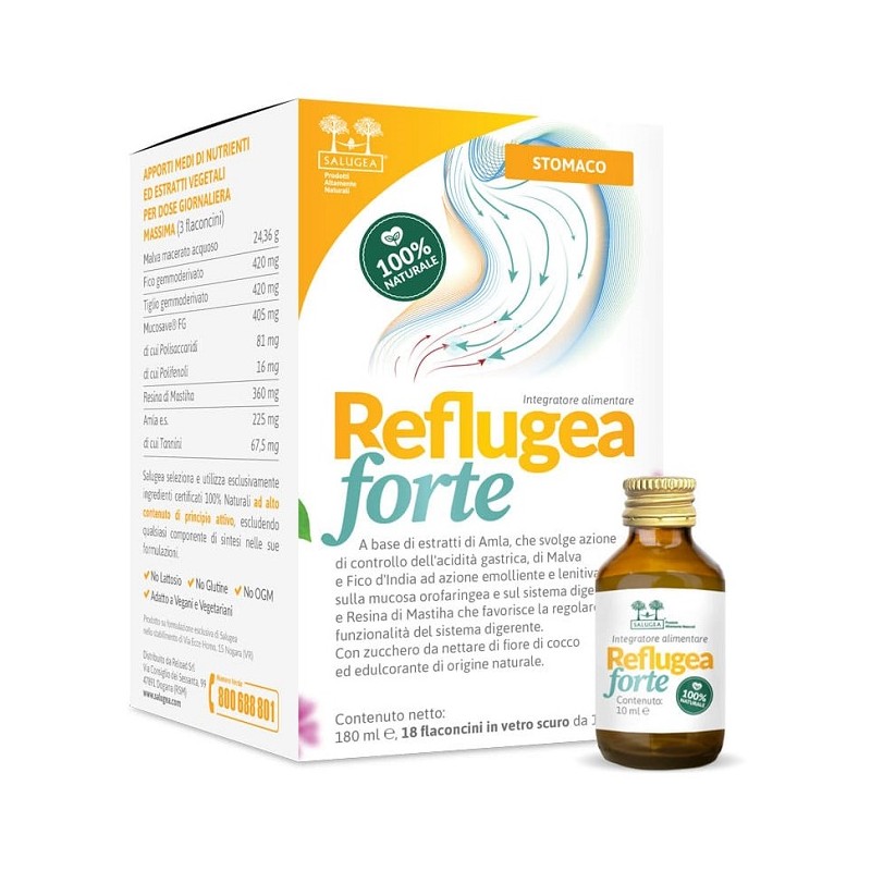 Salugea Reflugea Forte 18 Flaconcini Da 10 Ml Salugea - 1