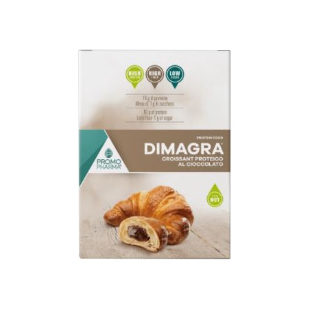 Promopharma Dimagra Croissant Proteico Cioccolato 195 G Promopharma - 1