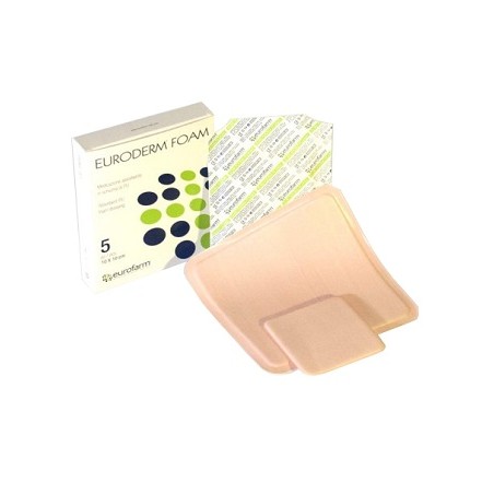 Eurofarm Medicazione In Poliuretano Euroderm Foam Misura 10x10cm 5 Pezzi Eurofarm - 1