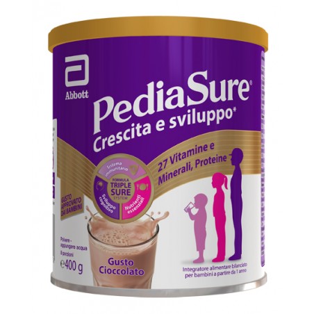 Abbott Pediasure Crescita&sviluppo Rinforza Cioccolato 400 G Abbott - 1