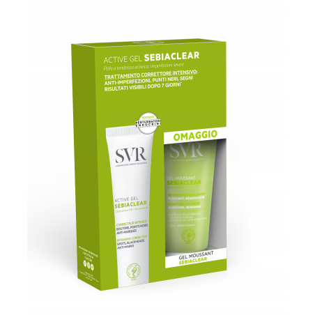 SVR Sebiaclear Active Gel 40 Ml + Reno Gel Moussant 55 Ml SVR - 1