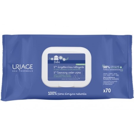 Uriage Laboratoires Dermatolog Bebe Salviettine Detergenti All'acqua 70 Pezzi Uriage - 1