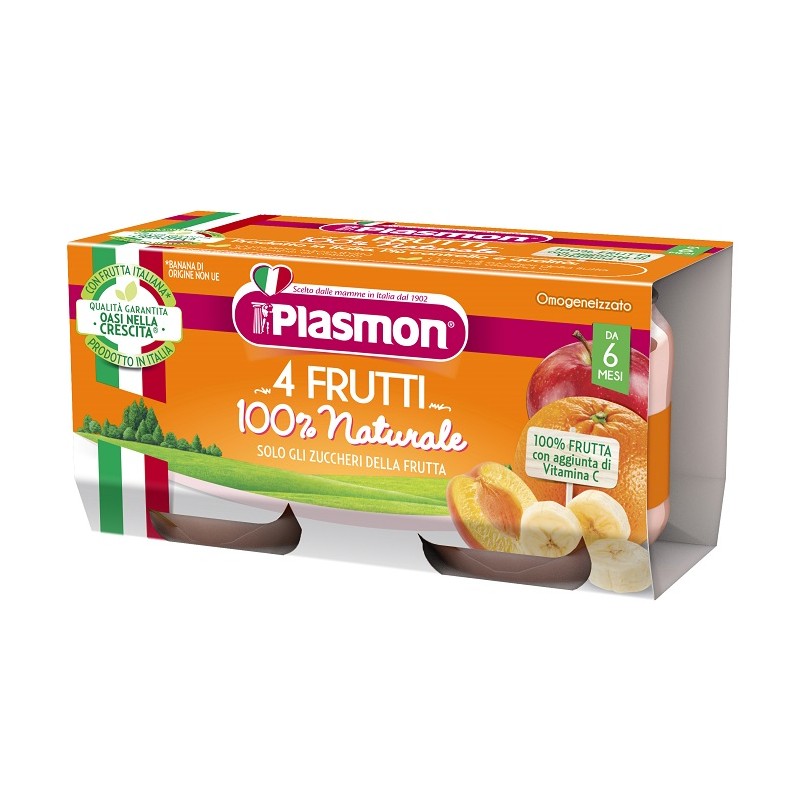 Plasmon Omogeneizzato 4 Frutti 2 X 80 G Plasmon - 1